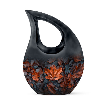 10 inch Mapple Leaf Urn, Cross Drop design