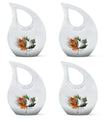 Aluminum Mapple Leaf Urn, 10-inch Cross Drop Design, 