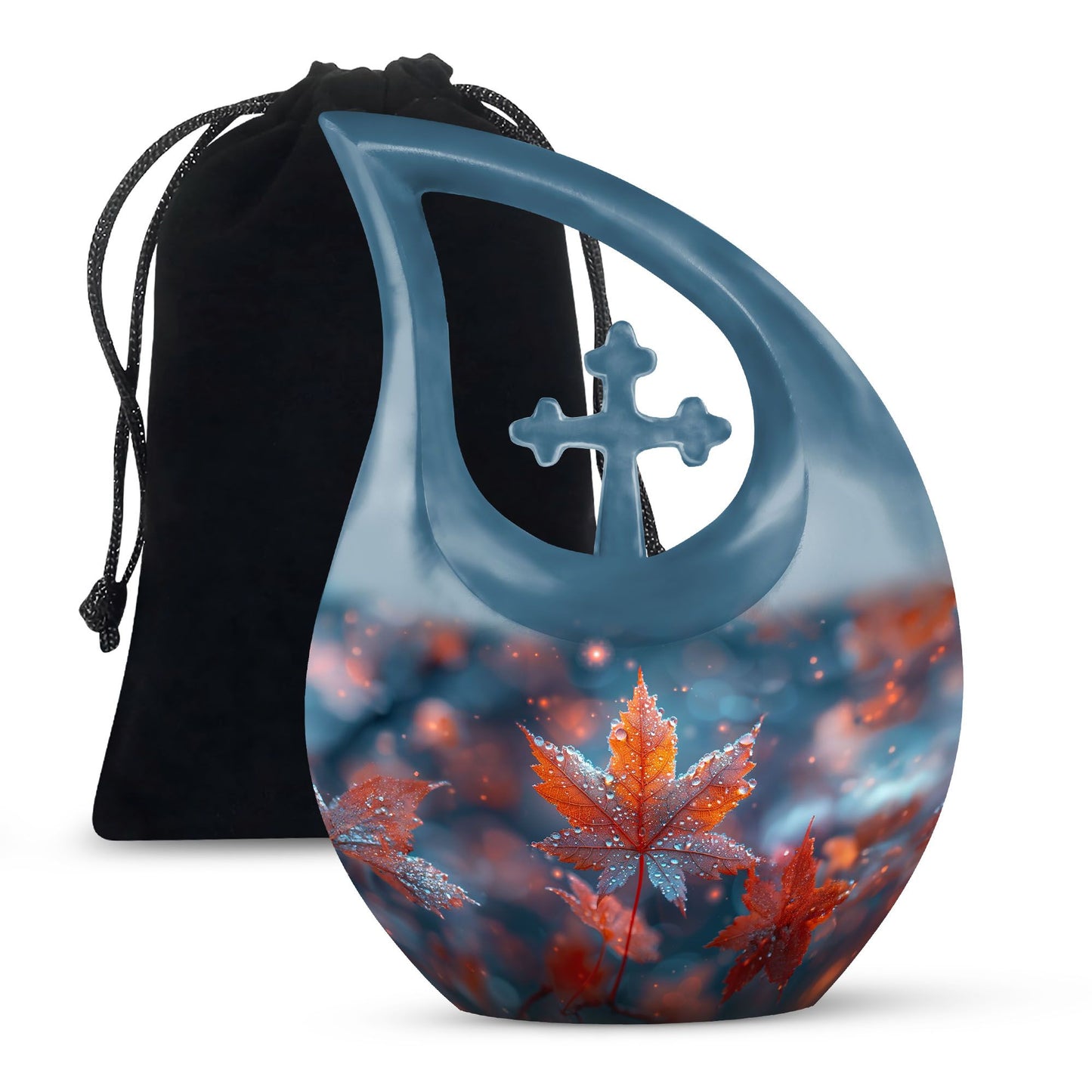 Personalized Religious Cremation Urn for Human Ashes - 10-inch, 200 cu in - Yatskia