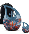 Cross Drop Mapple Leaf Urn unique cremation keepsakes luxury urn