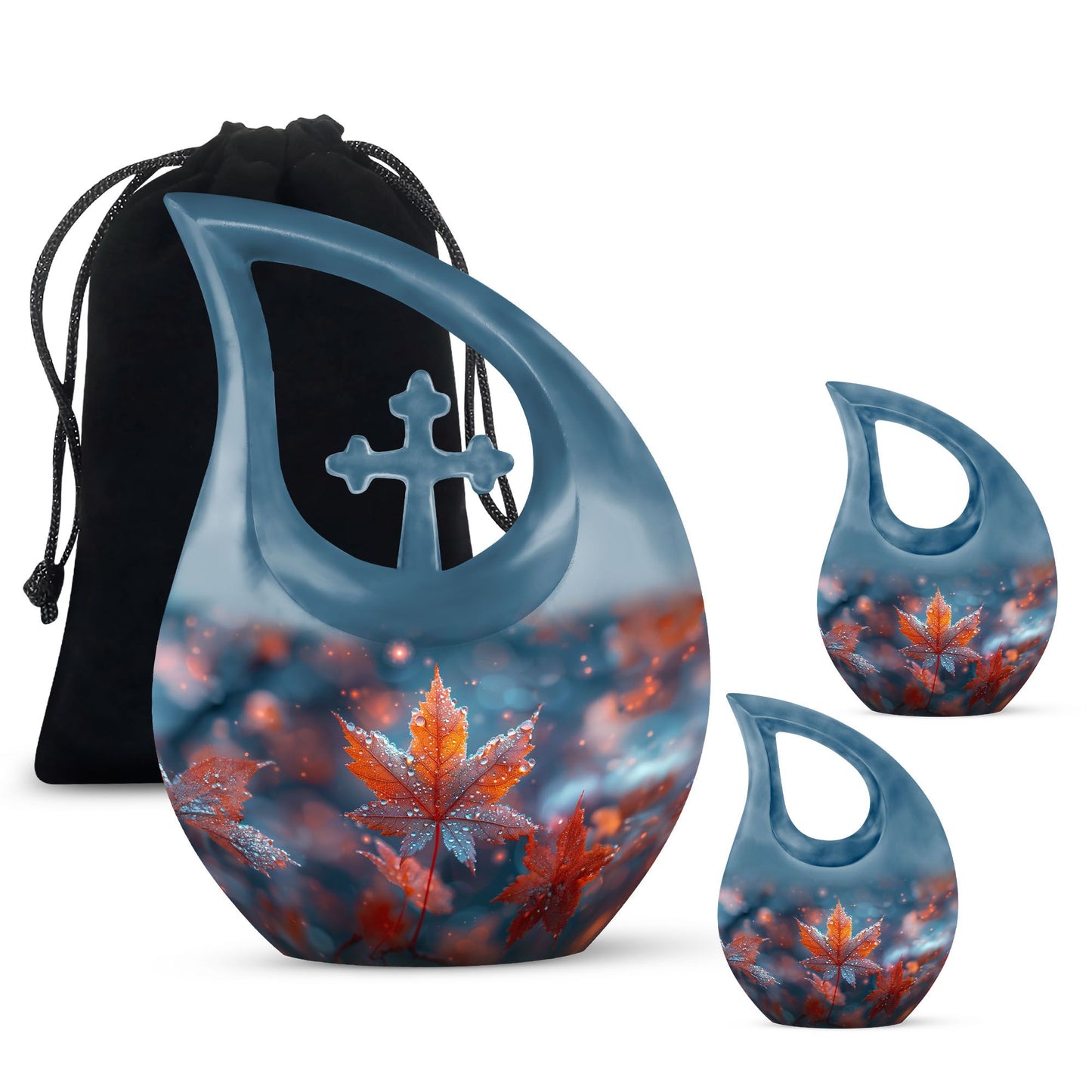 Personalized Religious Cremation Urn for Human Ashes - 10-inch, 200 cu in - Yatskia