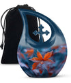 10-inch Mapple Leaf Urn, Cross Drop design