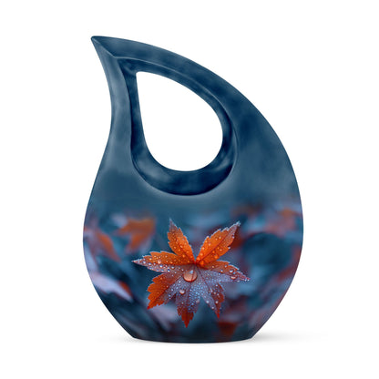 10-inch Mapple Leaf Urn, Cross Drop design