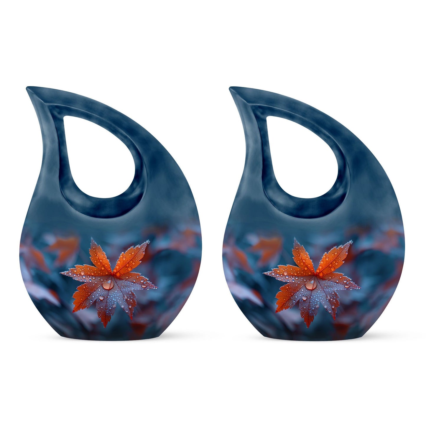 10-inch Mapple Leaf Urn, Cross Drop design