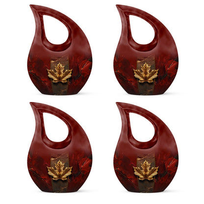 Mapple Leaf Theme 3 Inch Keepsake Pack of 4
