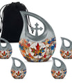 Mapple Leaf Theme Large Urn With 4 Keepsake Urn