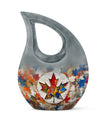 10-inch Mapple Leaf Urn, Cross Drop design