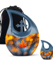 Mapple Leaf Theme Large Urn With 1 Keepsake Urn
