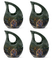 10 inch Tiger-themed Cross Drop memorial urn 