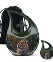 Tiger Theme Large Urn With 1 Keepsake Urn