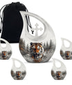Tiger medium urn for mom funeral urn for ashes Small mini urn