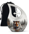 Tiger medium urn for mom funeral urn for ashes Small mini urn