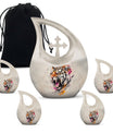 Tiger keepsake urn for human ashes personal ashes holder