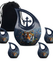 Tiger themed Cross Drop memorial urn 