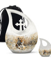 Tiger Urn keepsake urn for human ashes funeral urn for ashes