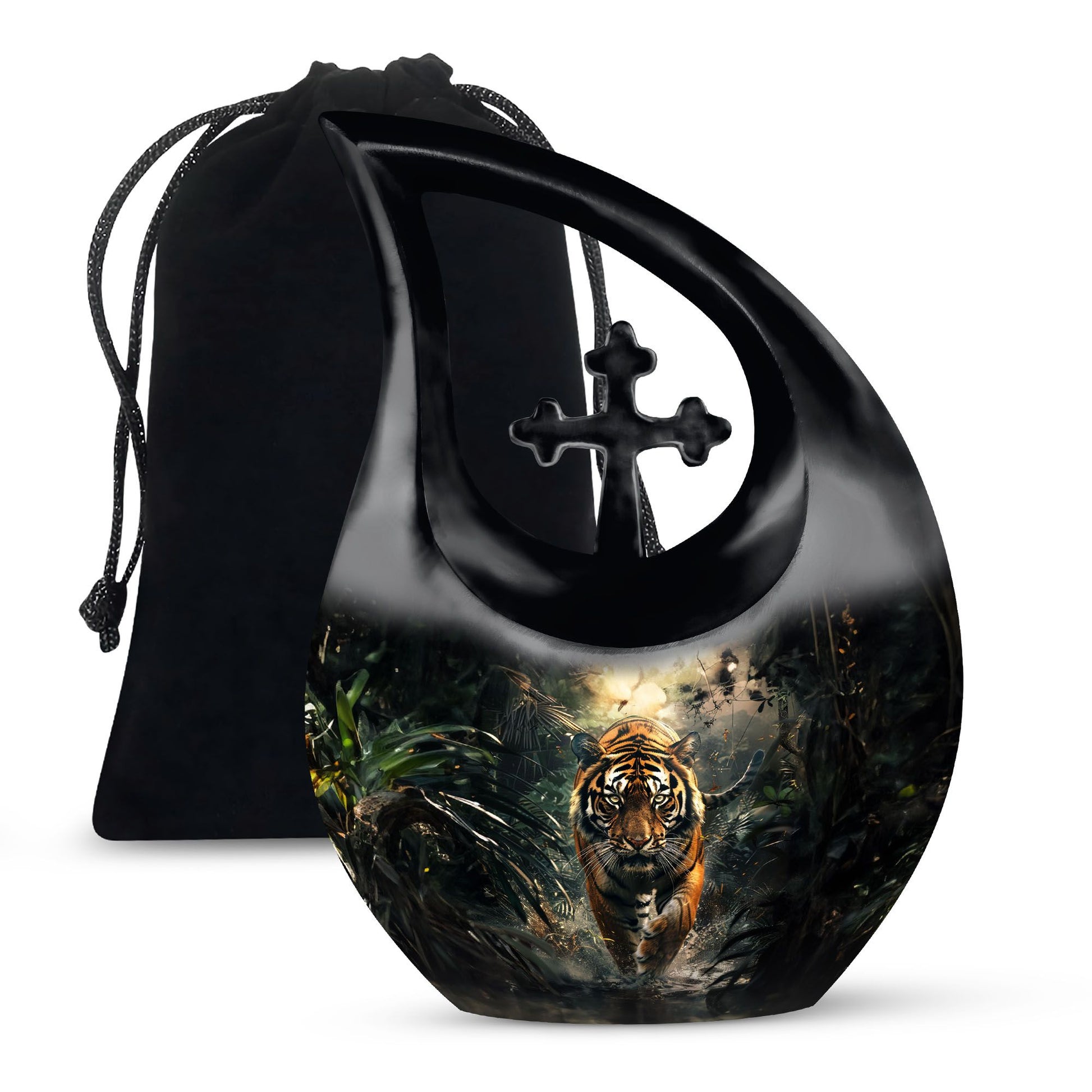 Tiger Urn memorial urn for human ashes luxury cremation urn