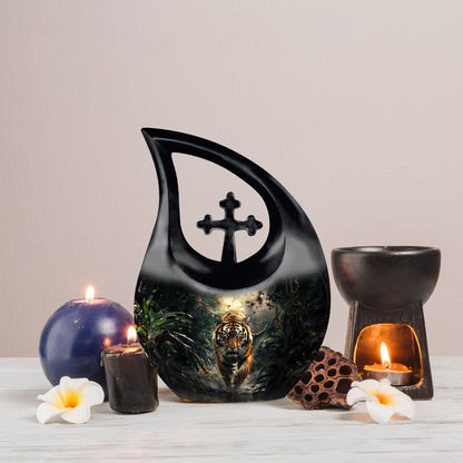 10-Inch Tiger themed Cross Drop design aluminium