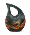 10-inch Tiger urn for Men's Ashes 