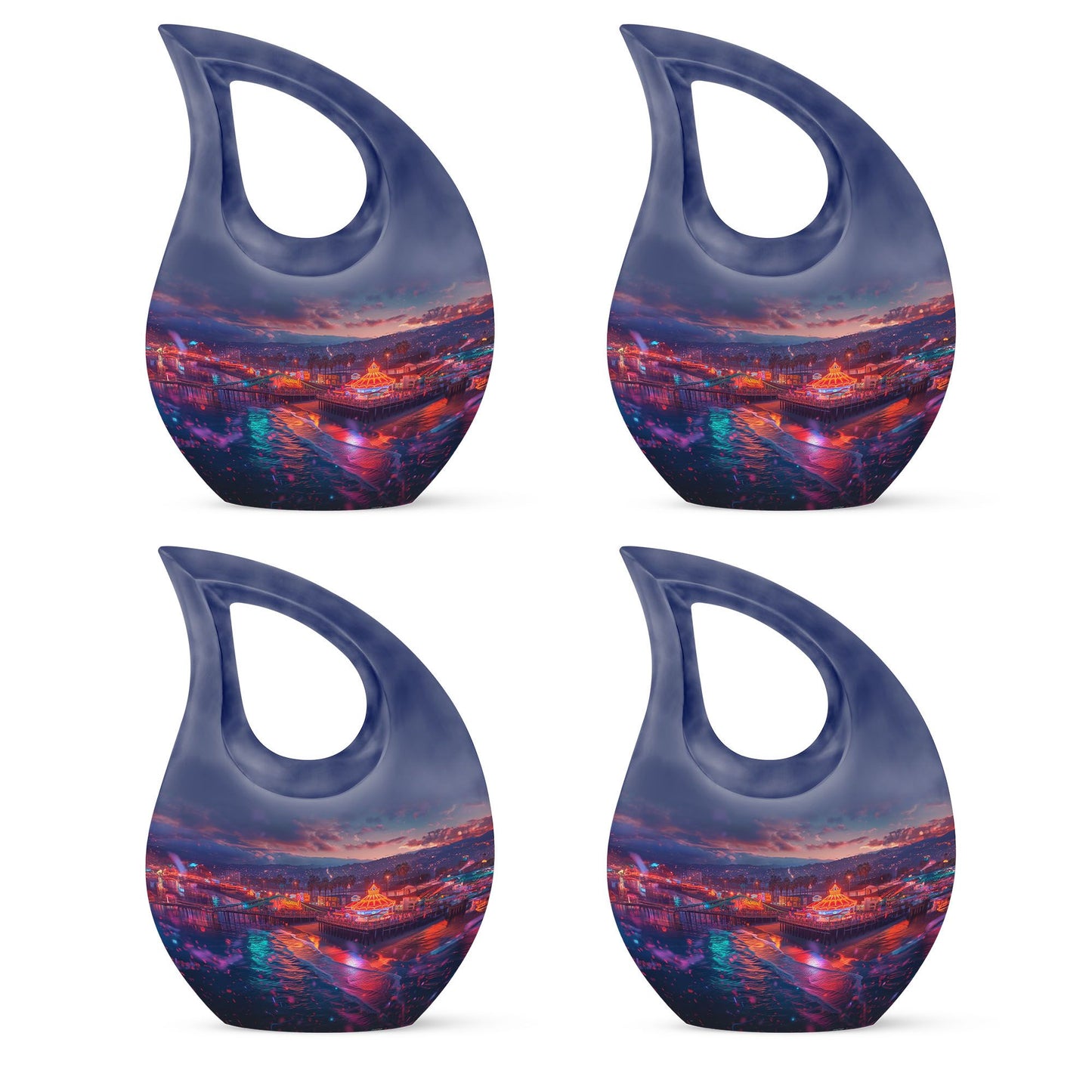 Beach Theme 3 Inch Keepsake Pack of 4