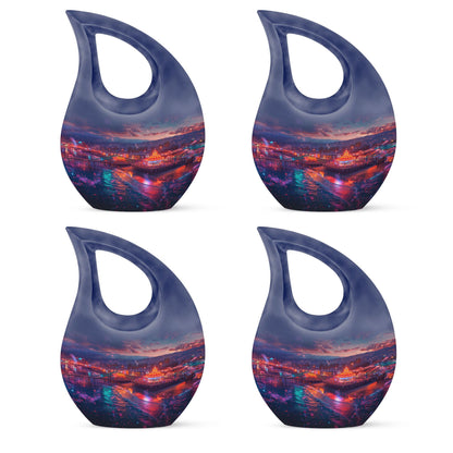 10-inch Beach Theme Cross Drop Design Memorial Urn 