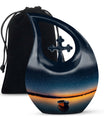 10-inch Boat urn in cross drop design, personalizable