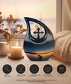 10-inch Boat urn in cross drop design, personalizable