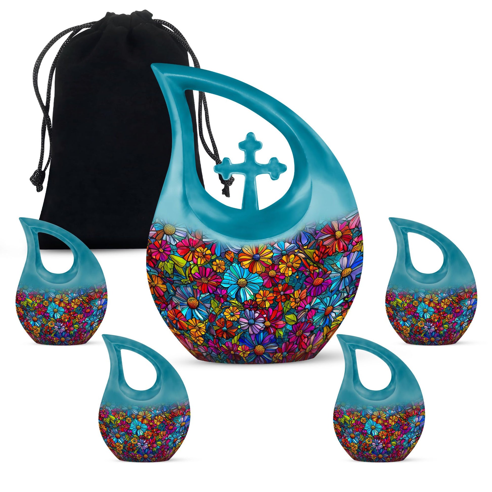 Flowers Urn Immense Memorial keepsake urn for dad best urn