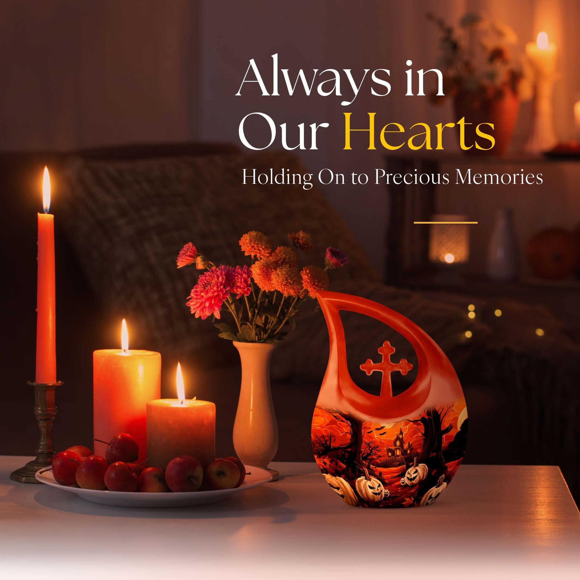 10 inch Halloween themed Cross Drop design Blue 