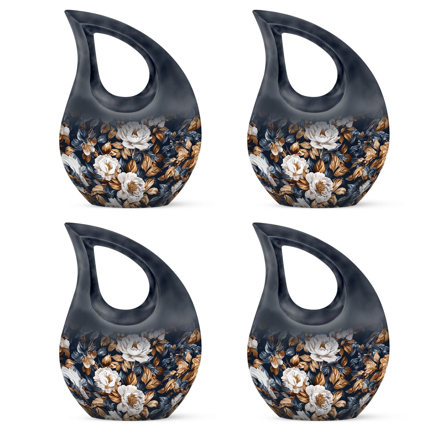 Flowers Theme 3 Inch Keepsake Pack of 4