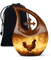 Chicken Theme Large Urn 10 Inch
