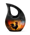 10-inch Chicken Urn with Cross Drop design, Large