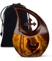 Cross Drop Chicken Memorial Urn, Specialized Cremation Container, Large Size Aluminium