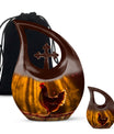 Cross Drop Chicken Memorial Urn, Specialized Cremation Container, Large Size Aluminium