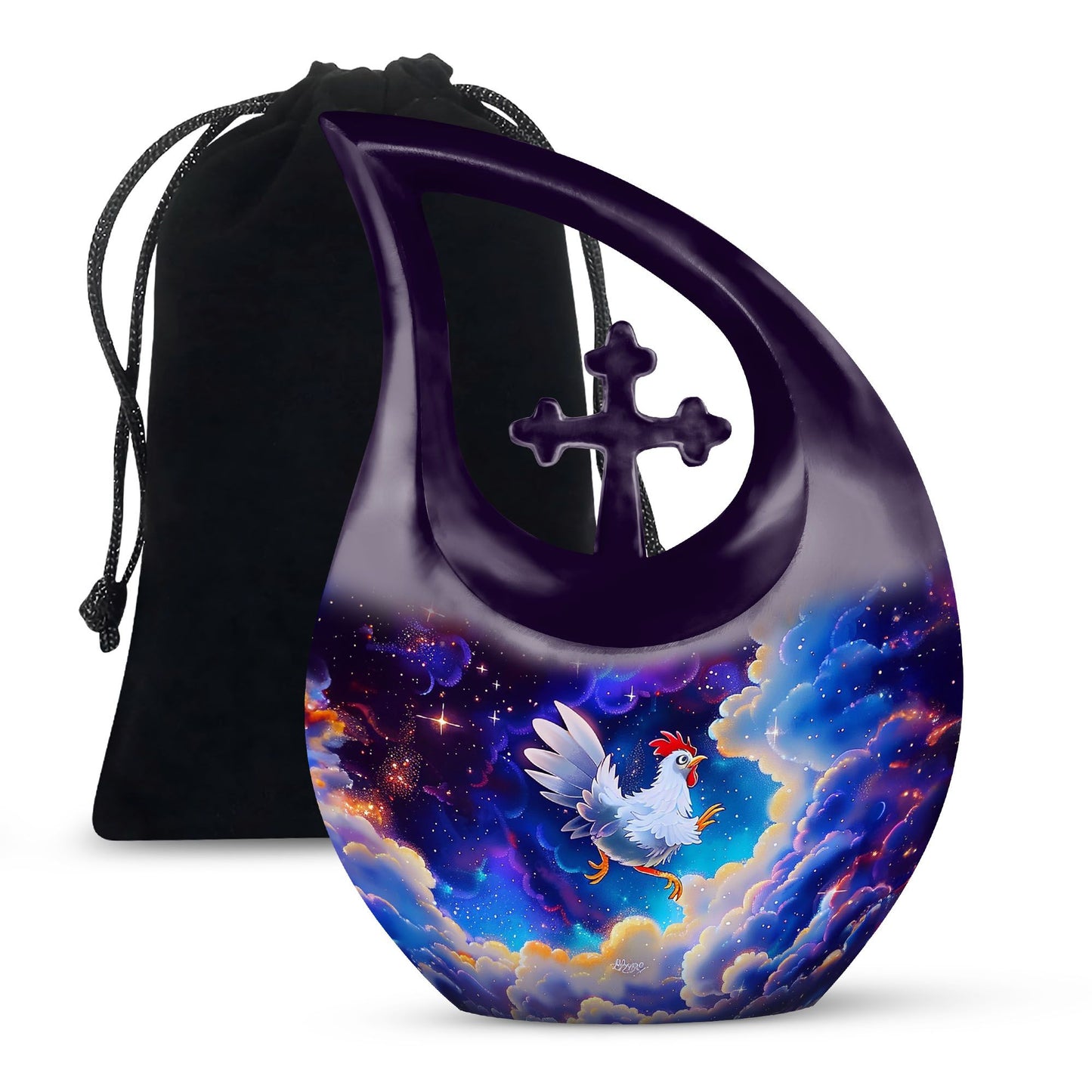 Personalized Bird Cremation Urn for Adults - 10-inch, 200 cu in - Yatskia