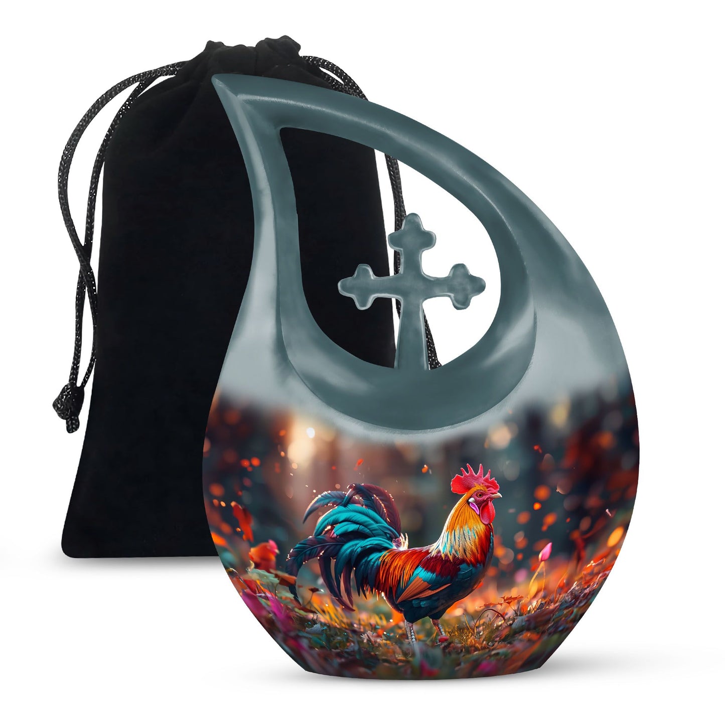 Personalized Religious Memorial Urn for Human Ashes - 10-inch, 200 cu in - Yatskia