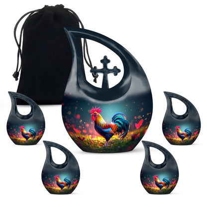 Personalized Religious Cremation Urn for Human Ashes - 10-inch, 200 cu in - Yatskia