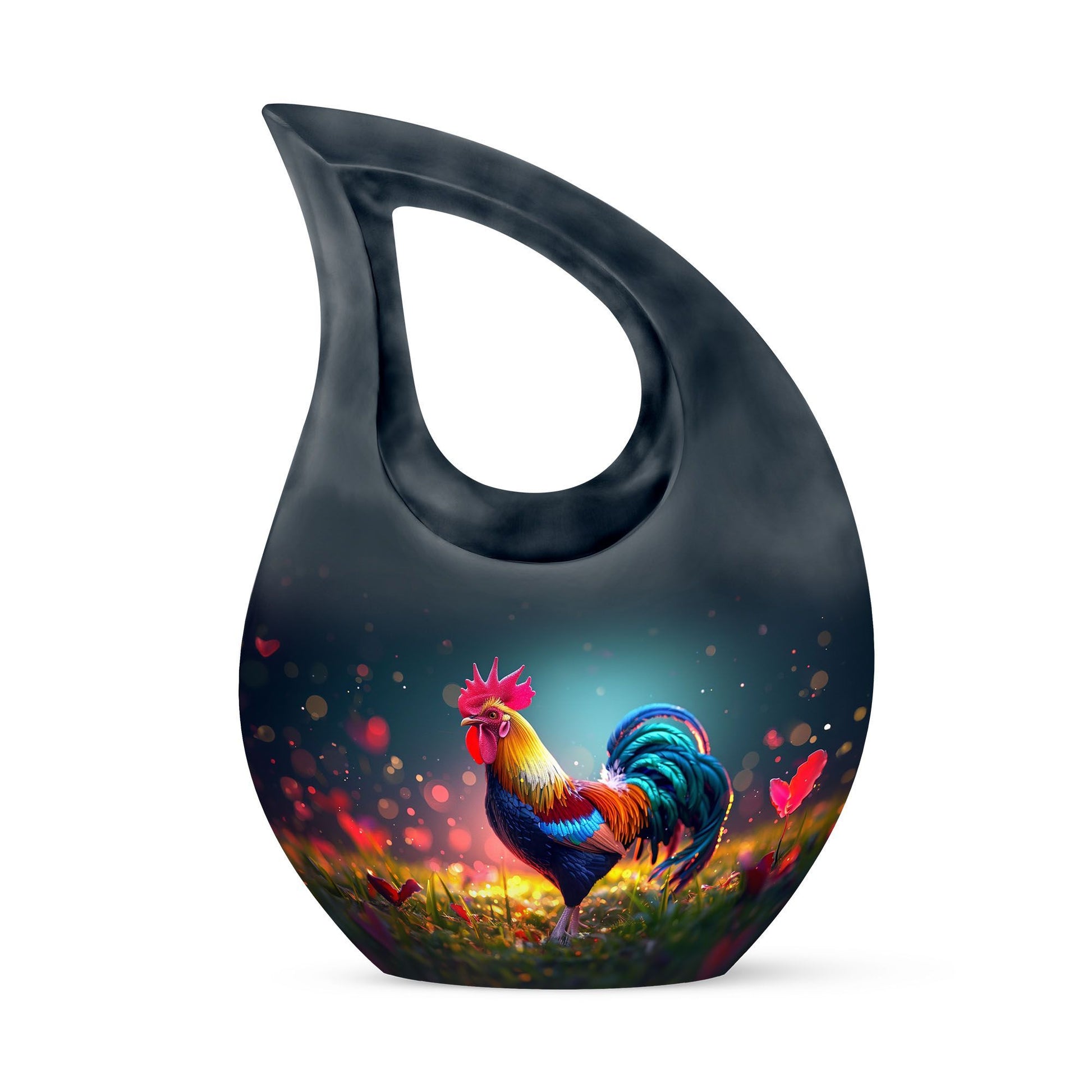10-inch Chicken theme keepsake urns for human ashes