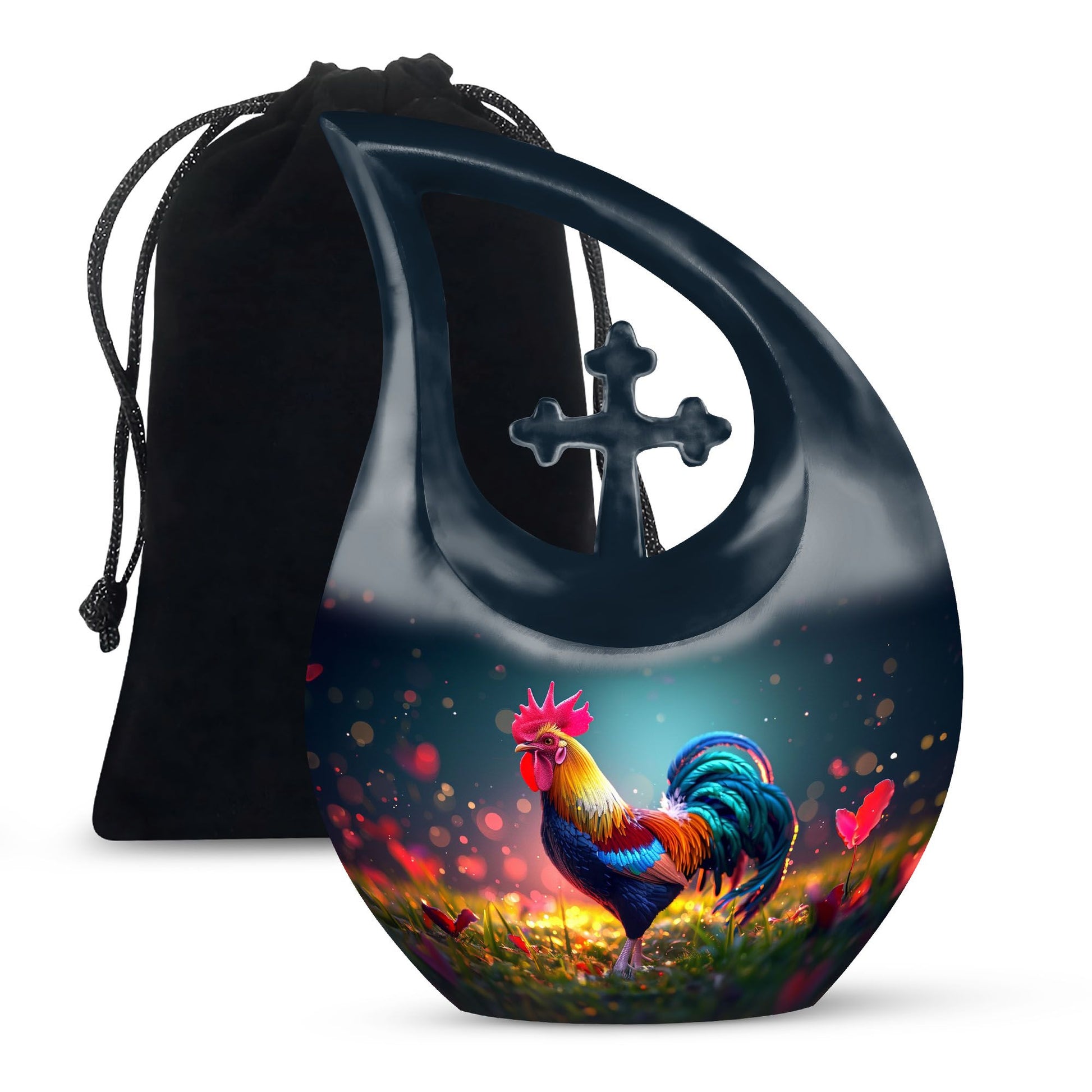 Peace Chicken Urn modern urn for human ashes cremation urn