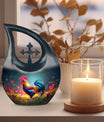 10-inch Chicken theme keepsake urns for human ashes