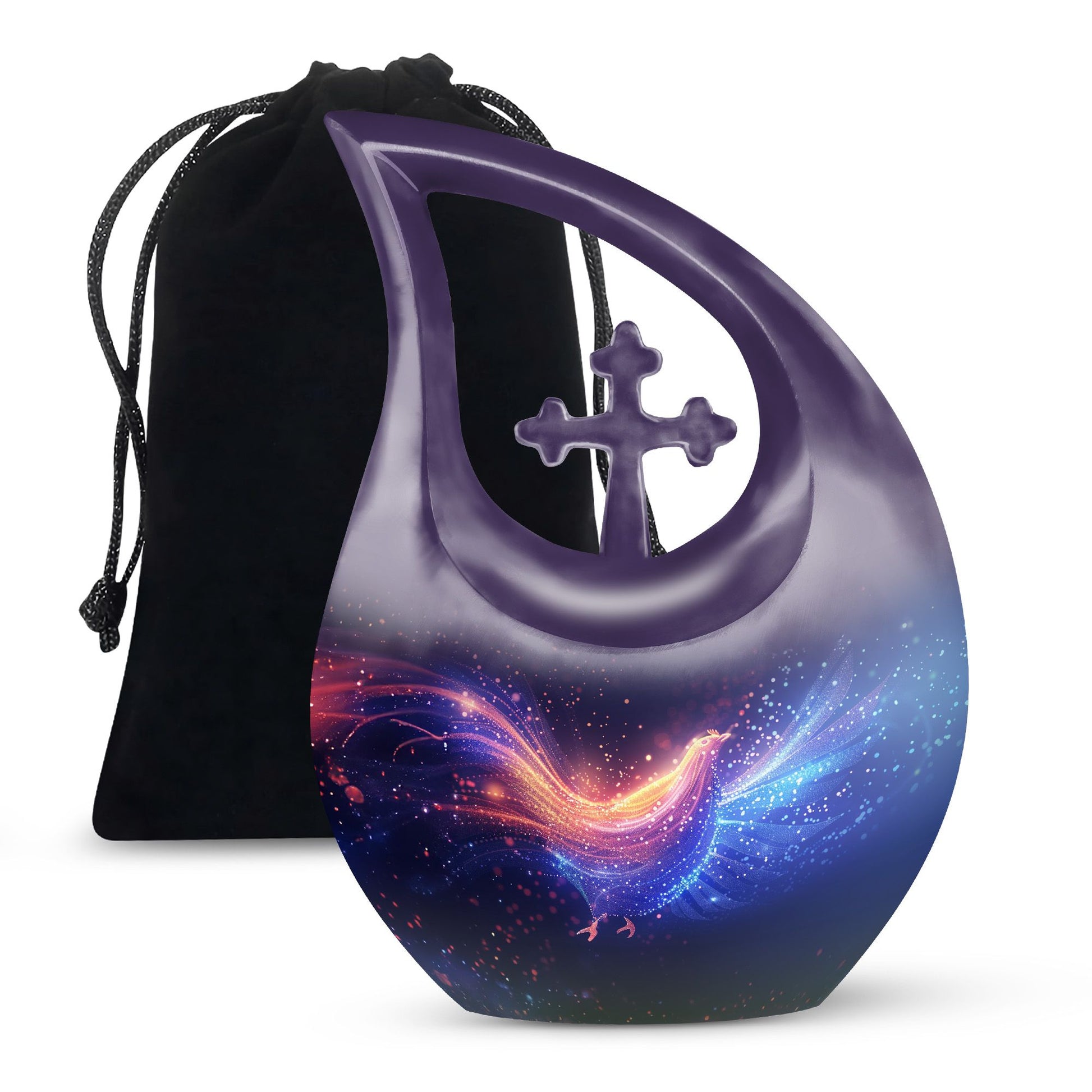 Cross Drop Chicken Urn small urn for cremated remains ashes