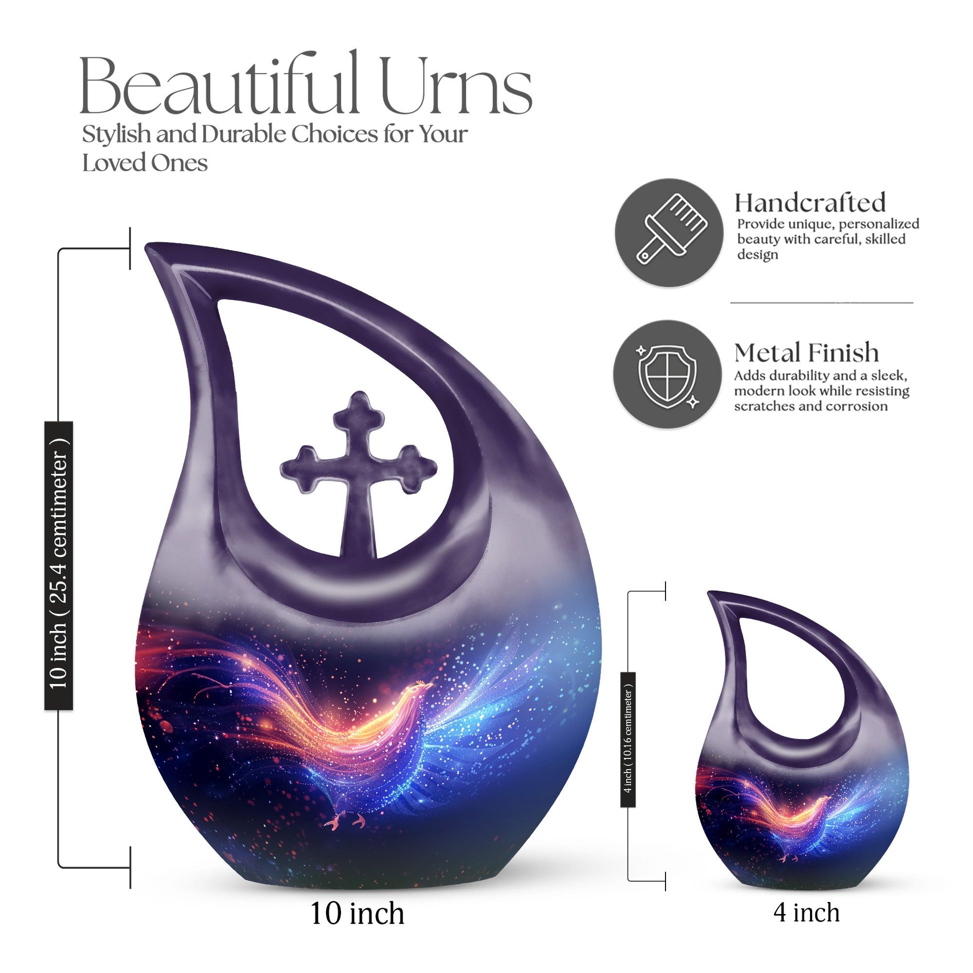 10-inch affordable Chicken Urn keepsake urn