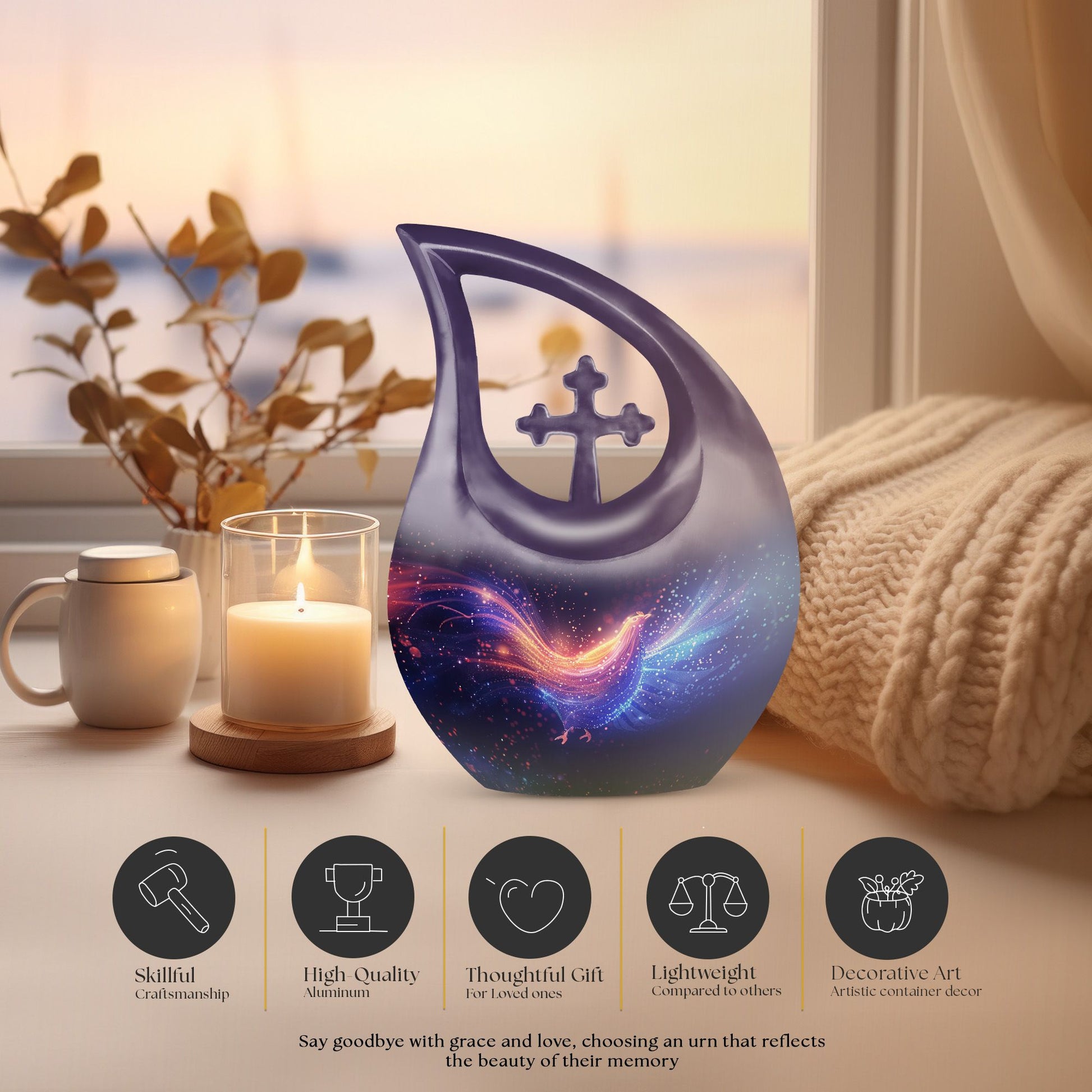 10-inch affordable Chicken Urn keepsake urn