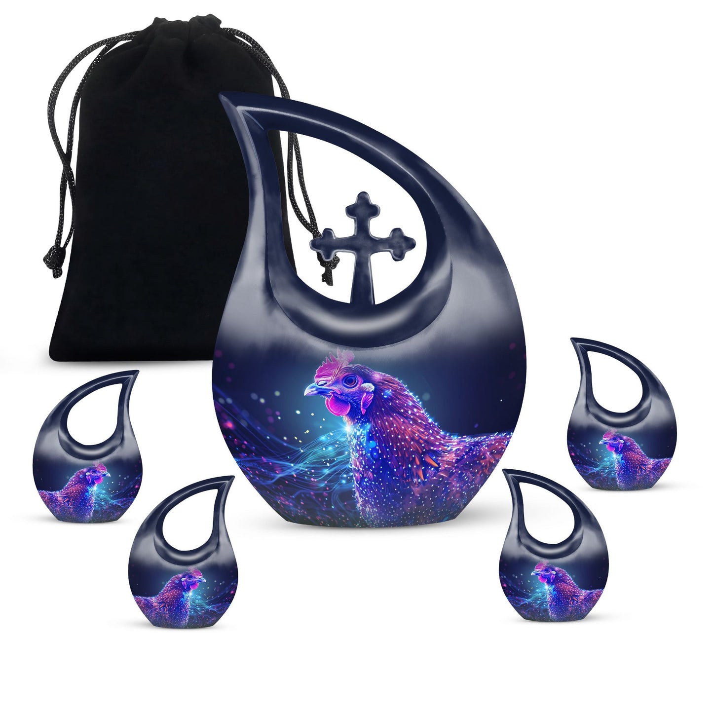 Personalized Religious Cremation Urn for Adults - 10-inch, 200 cu in - Yatskia
