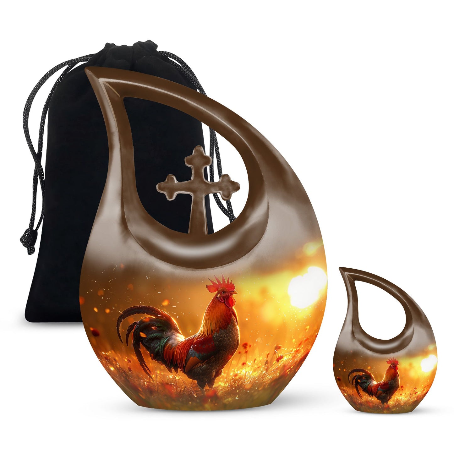 Personalized Religious Cremation Urn for Mom - 10-inch, 200 cu in - Yatskia