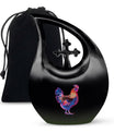 10-inch Chicken theme Cross Drop Design Custom Urn