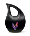 10-inch Chicken theme Cross Drop Design Custom Urn