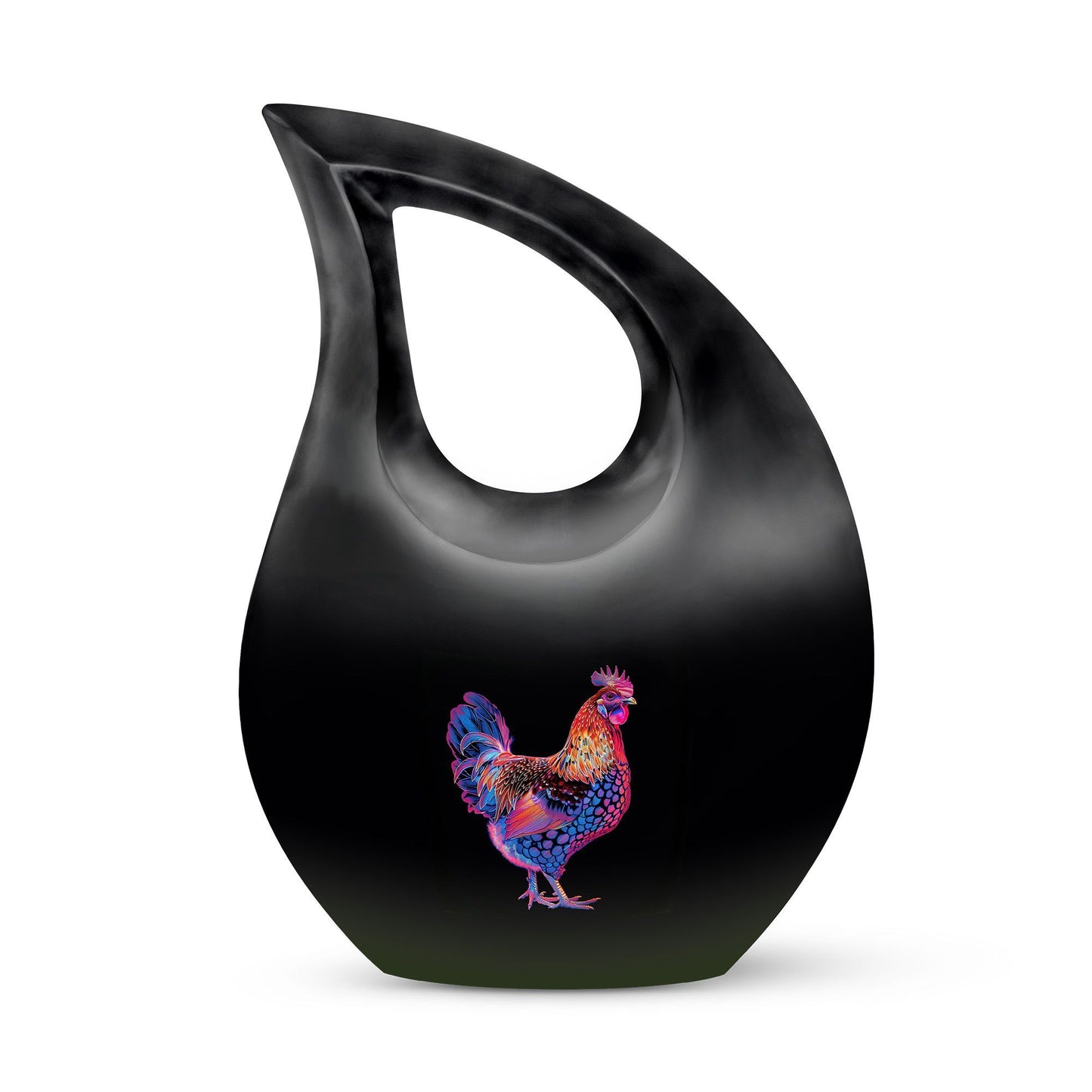 10-inch Chicken theme Cross Drop Design Custom Urn