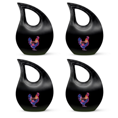 10-inch Chicken theme Cross Drop Design Custom Urn