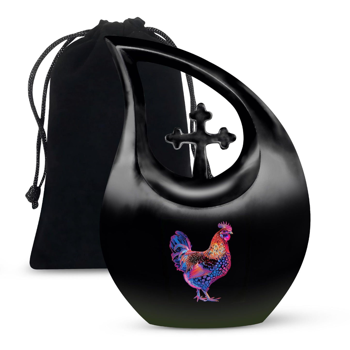 Personalized Religious Cremation Urn for Human Ashes - 10-inch, 200 cu in - Yatskia