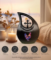 10-inch Chicken theme Cross Drop Design Custom Urn